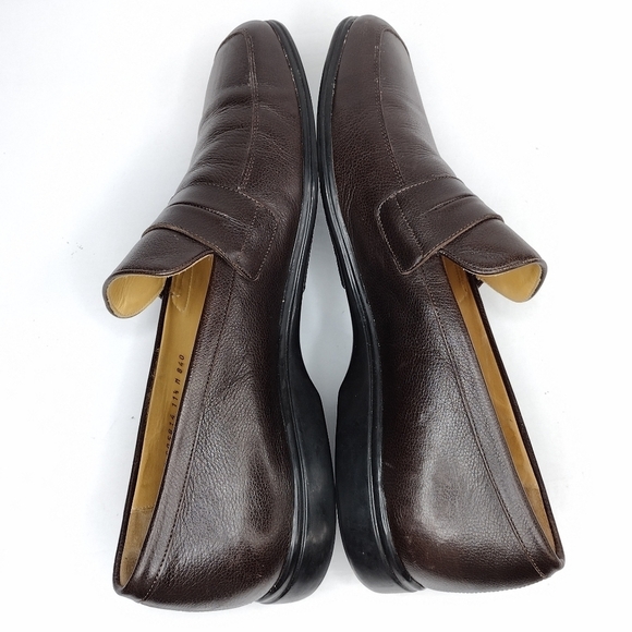 Cole Haan Nike Air Men\'s Brown Leather Office Penny Slip On Loafers Size 11.5 main image 14